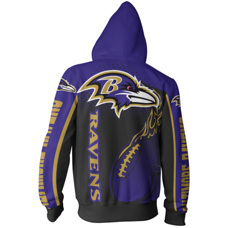 BALTIMORE RAVENS 3D HOODIE BBRR009