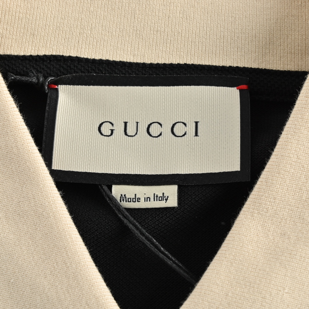 Gucci Classic Collar Double G Embroidered Polo Short Sleeve
