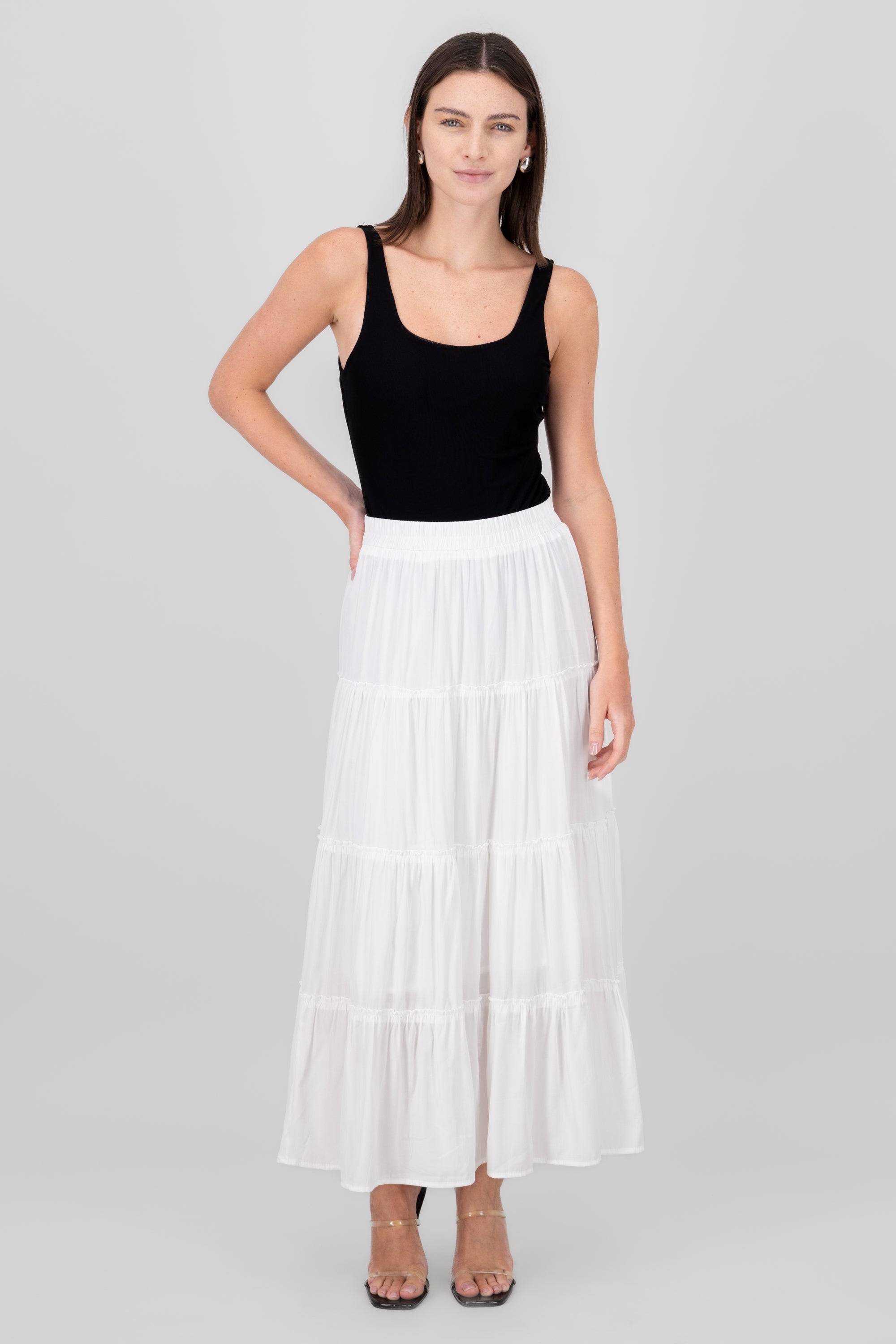 Maxi Skirt With Crochet Details