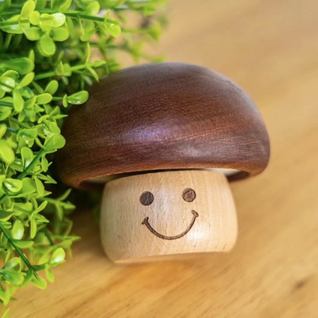 ON SALE🔥Walnut wood Handmade Mushroom Music Box