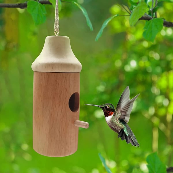 🔥Last Day Promotion-[SAVE 50% OFF]--Handmade Wooden Hummingbird House-Gift for Nature Lovers