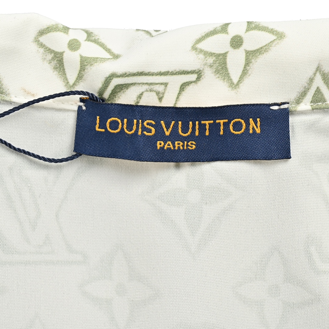 Louis Vuitton 24ss short-sleeved shirt with all-over monogram print