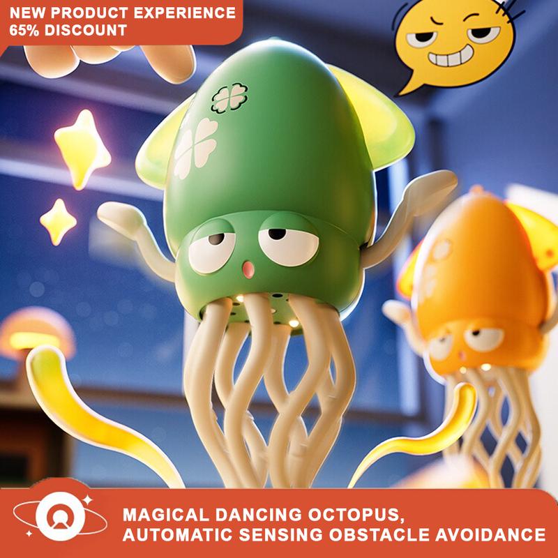 🔥Last Day 50% OFF🔥Electric Crawling Octopus Toy with LED Lights & Music,Smart Obstacle Avoidance, Interactive Fun Gifts