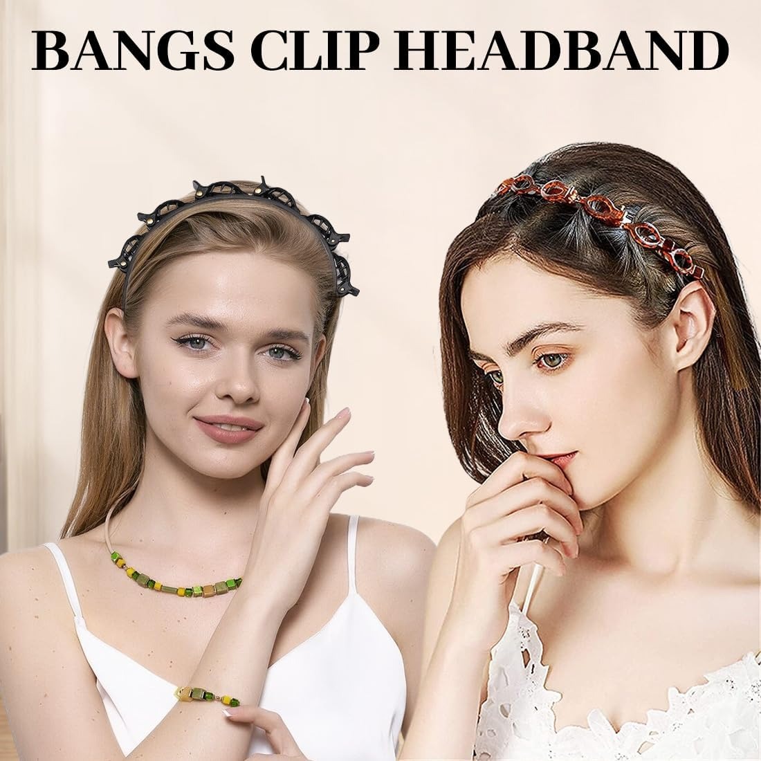 ⚡Flash Sale⚡Braided Headband With Clips