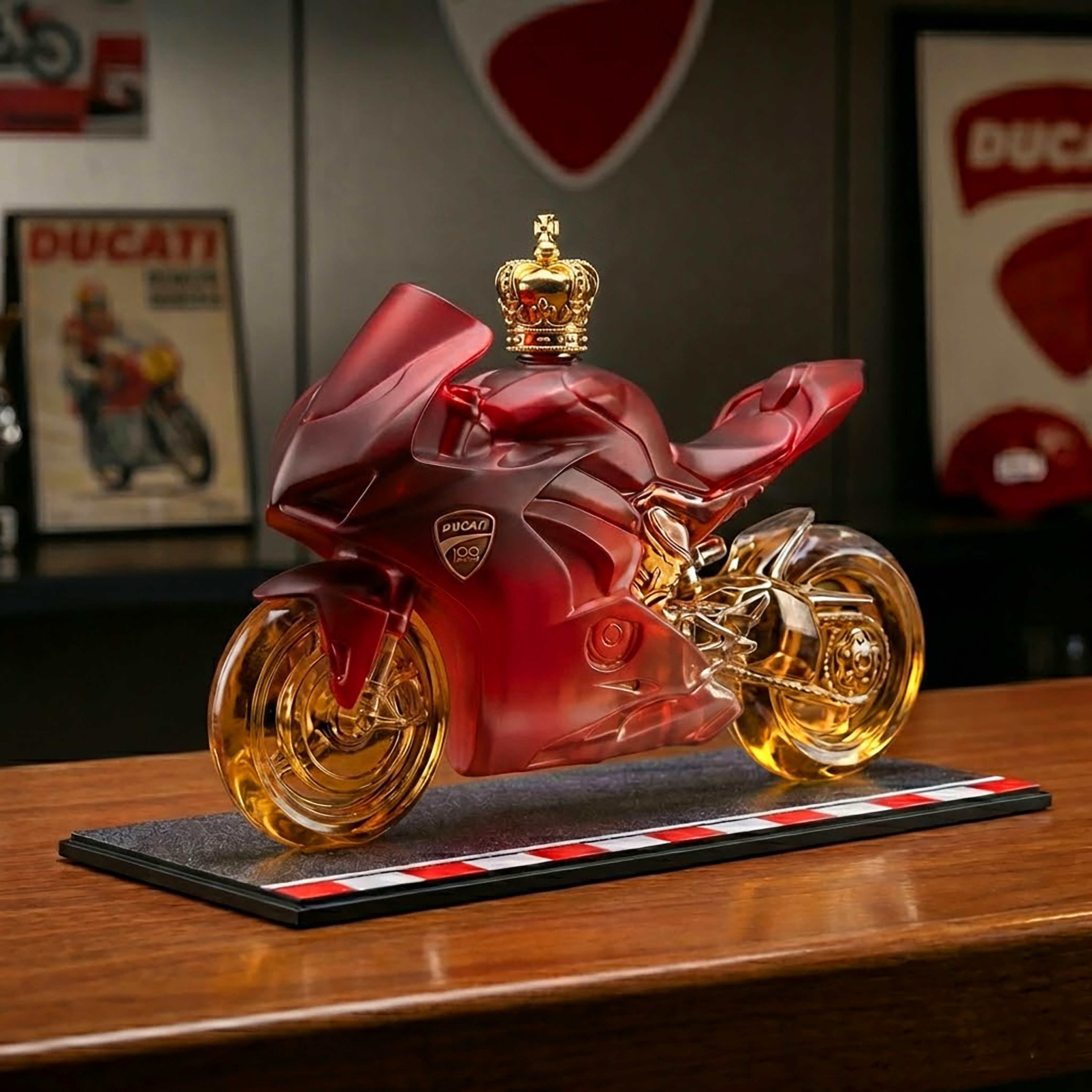 🏍️ Ducati 100th Anniversary Limited Edition Motorcycle Decanter