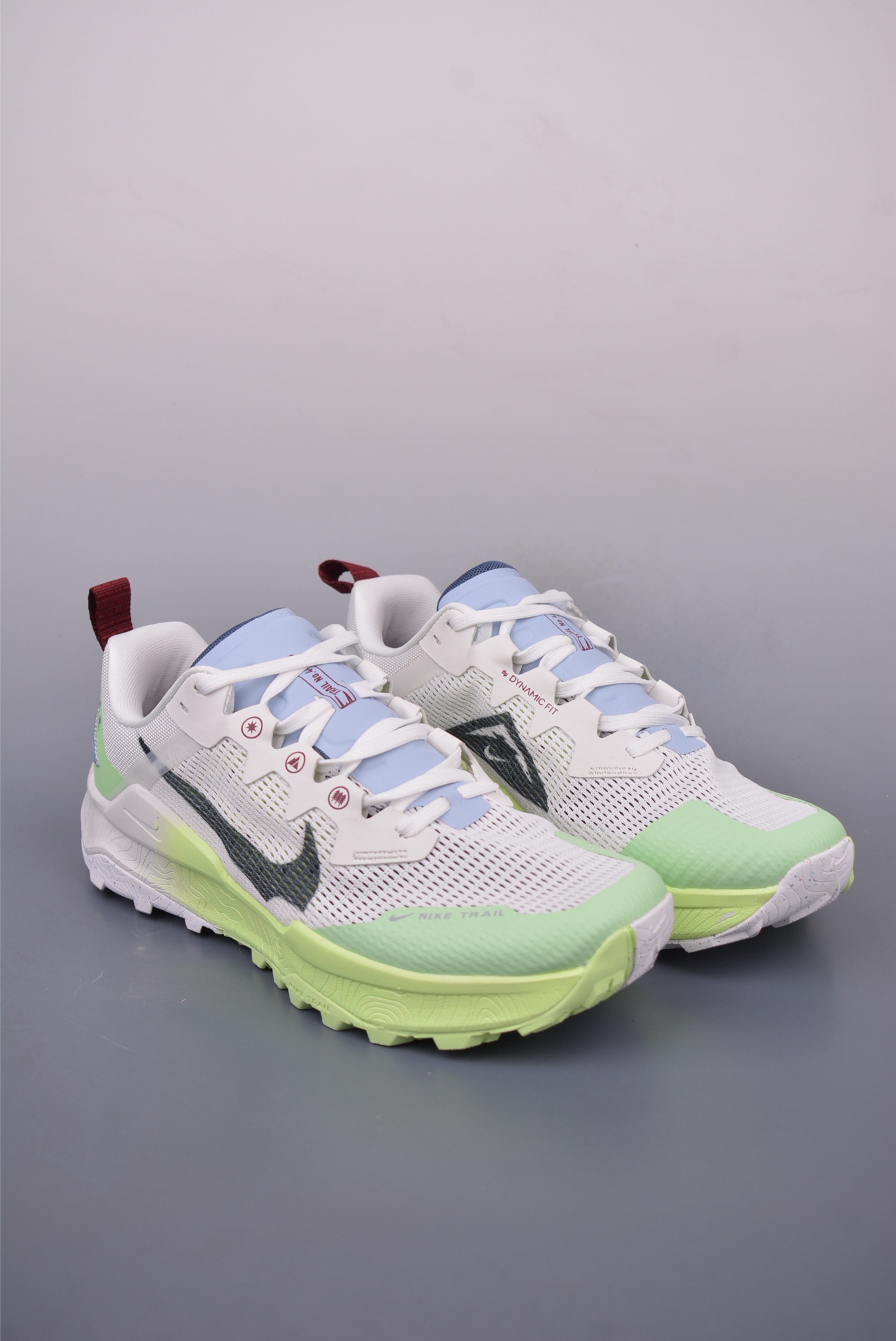 Nike Air React Terra Kiger 9 Running Shoes Gray Green DR2686-103