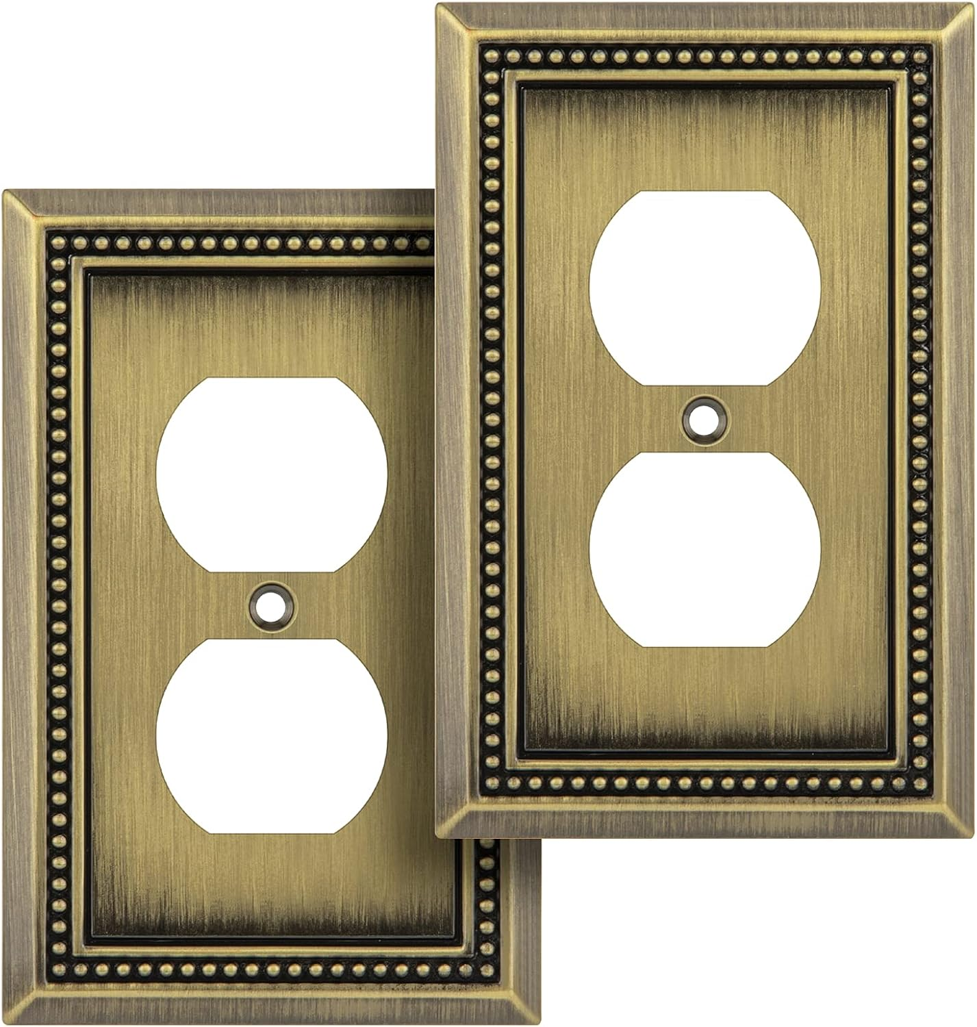 2-Pack Sunken Pearls Heavy Duty Decorative Wall Plate Switch Plate