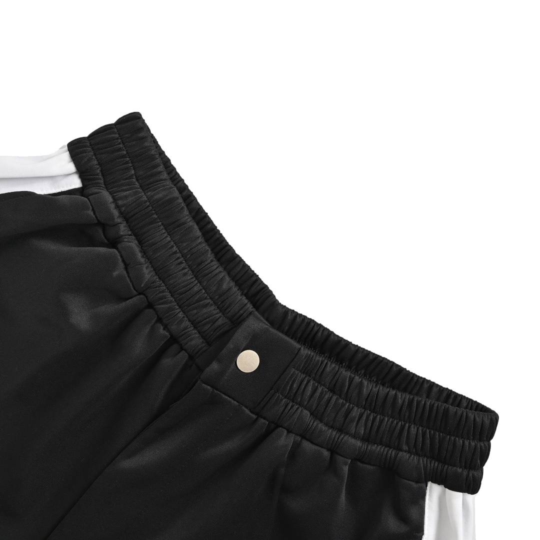 Prada 24ss silk colorblock bermuda shorts