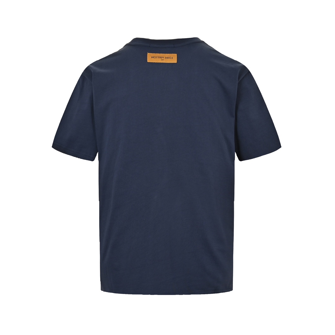 Louis Vuitton 23ss 1854 signature letter embroidered short sleeve
