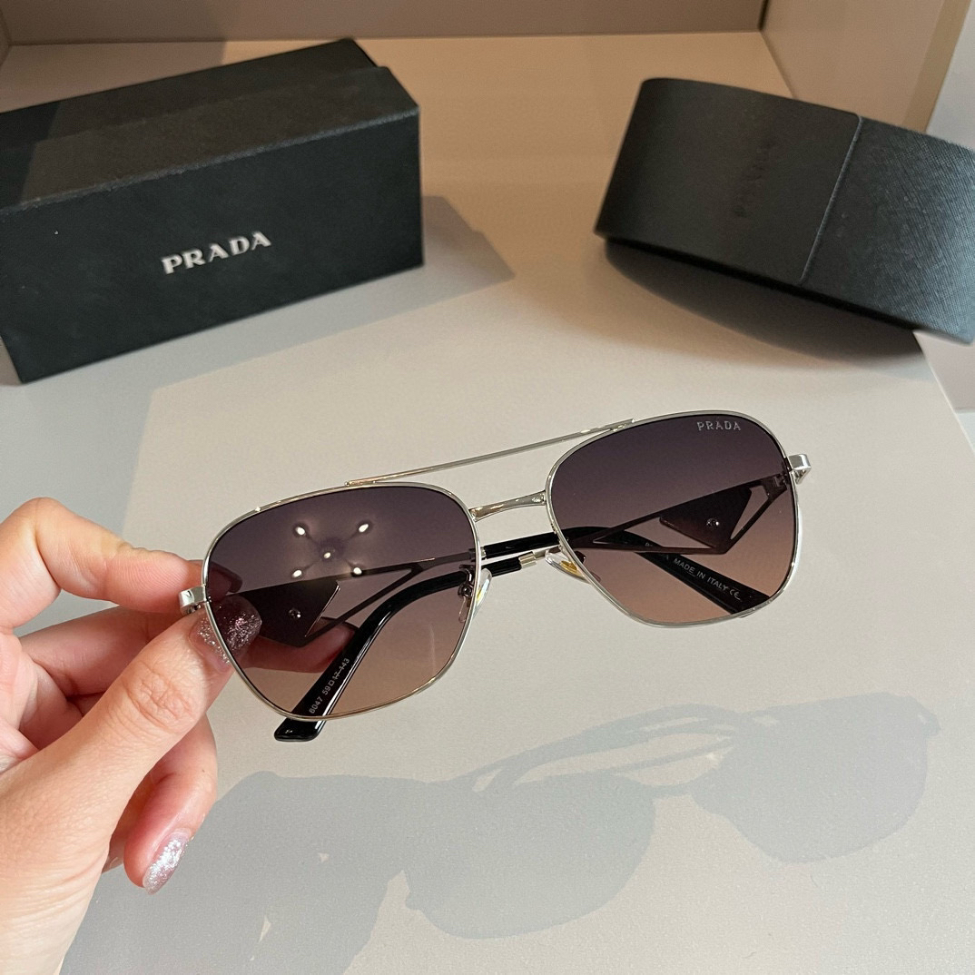 Prada round frame sunglasses