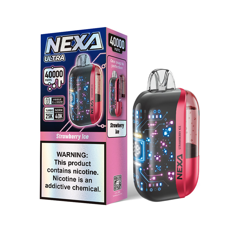 Nexa Ultra 40000 Puffs Disposable Vape Kit -- Strawberry ice-18724071