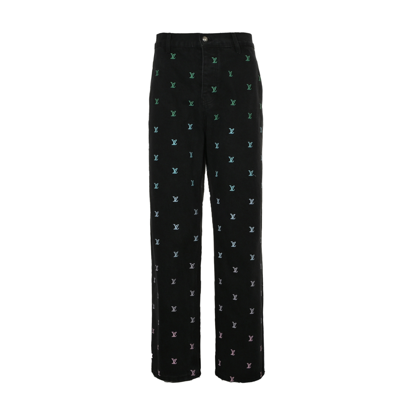 Louis Vuitton Ombre Embroidered Jeans Set