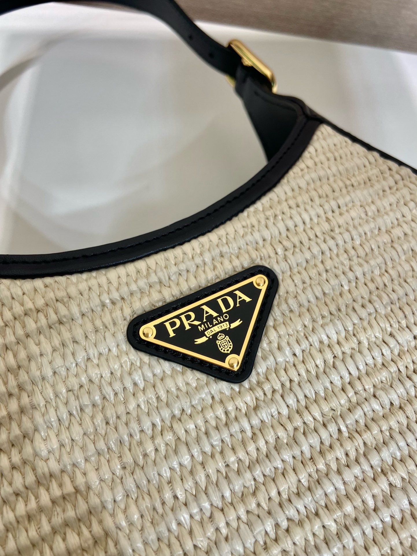 Prada Cleo Straw Bag 1BC179