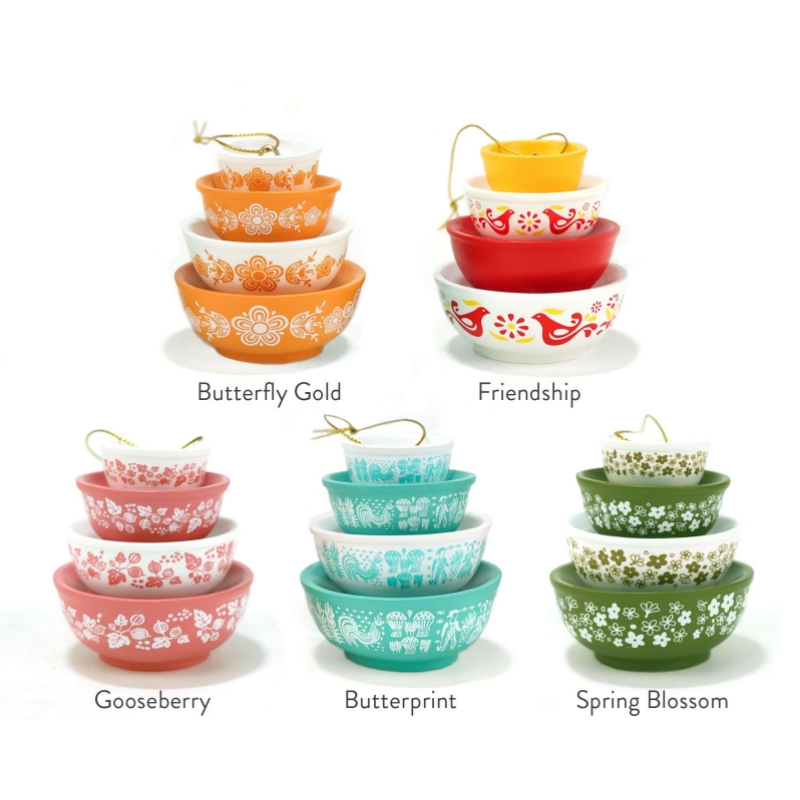 On Sale🔥Miniature Pyrex Bowl Stack Ornament