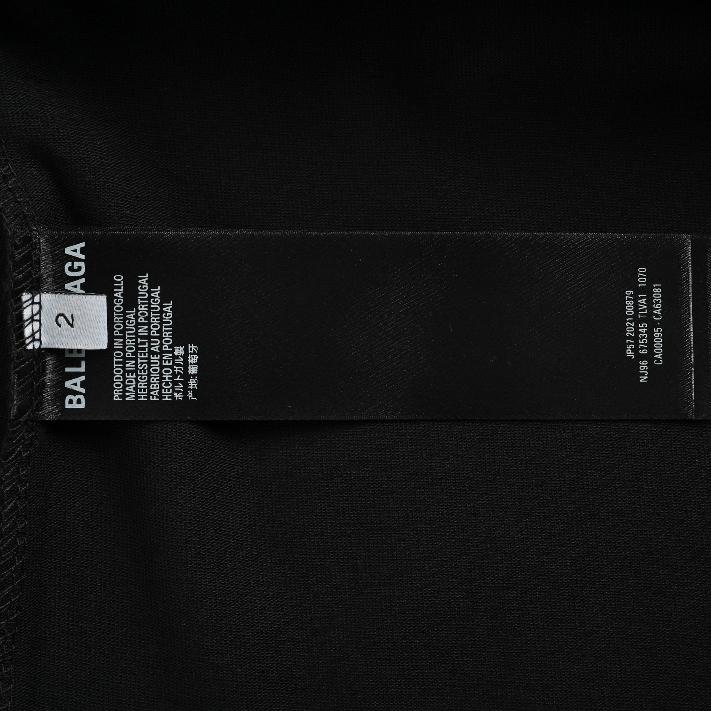 Balenciaga 25ss short sleeve with offset printing on the back