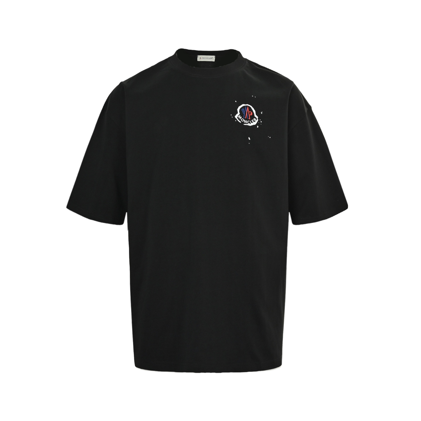 Moncler 25ss graffiti logo print short-sleeved shirt