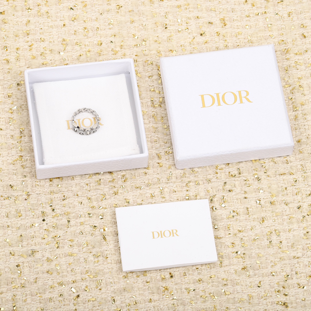 Dior Alphabet Full Diamond Ring
