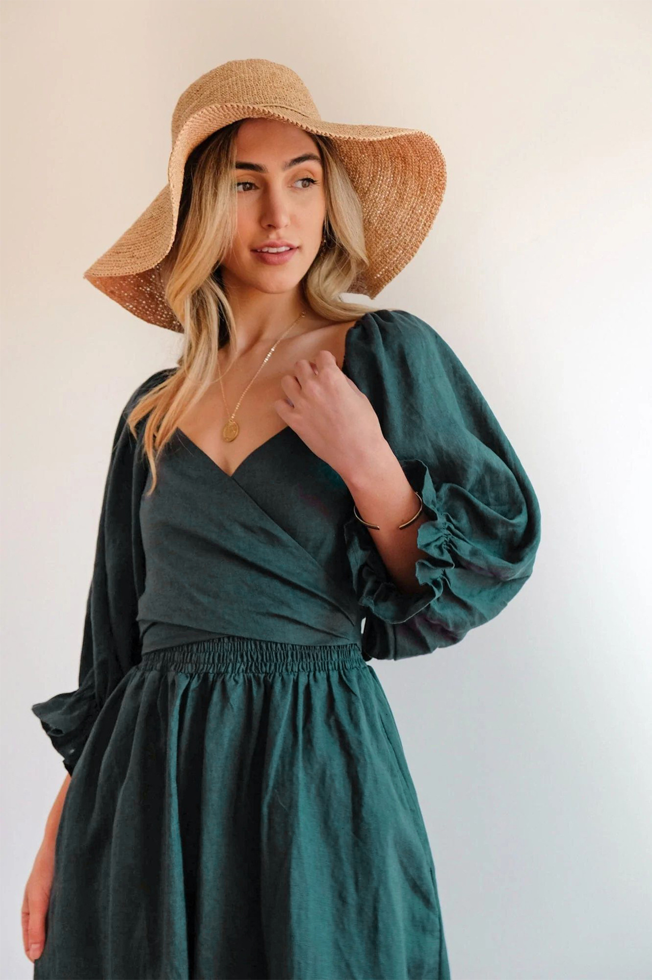 💥Hot Sale-[SAVE 50% OFF]--🏖️FRENCH RUFFLED LANTERN SLEEVES MULTI-WEAR DRESS--BUY 2 GET 10% OFF & FREE SHIPPING