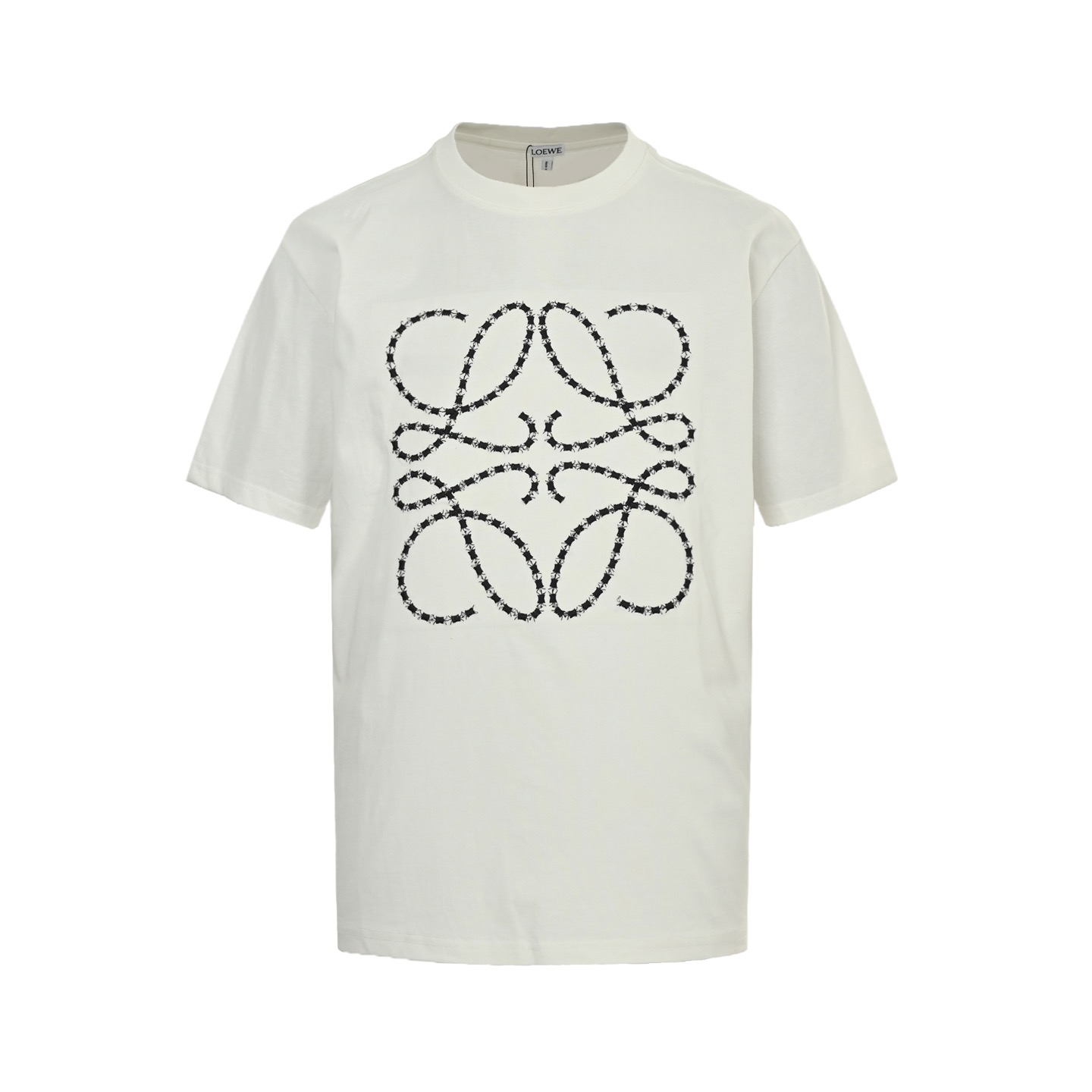 Loewe 25ss embroidered logo short sleeve