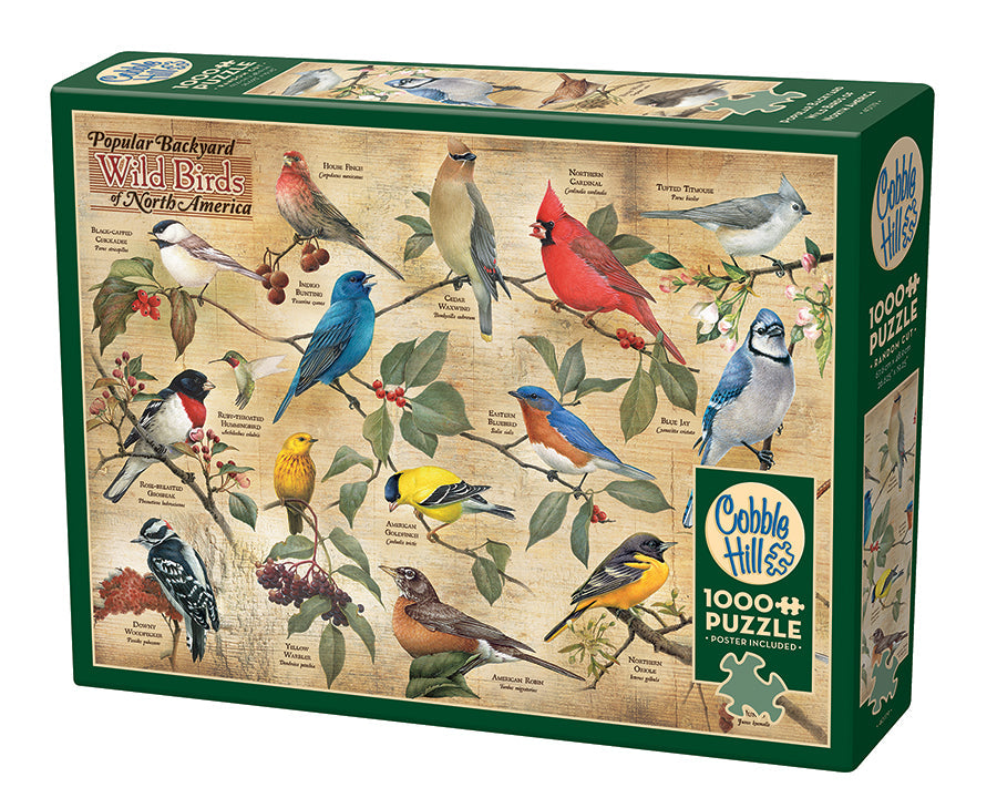 Popular Backyard Wild Birds of North America | 1000 Piece