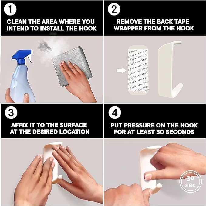 🔥Last Day 49% OFF🔥3 Pcs Handmade Premium Ceramic Boho Adhesive Wall Hooks