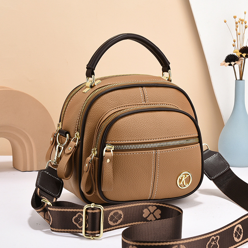 👍Last Day Promotion 60% OFF💥Classic Multifunctional Compartments Adjustable Wide Shoulder Strap Leather Crossbody Bag