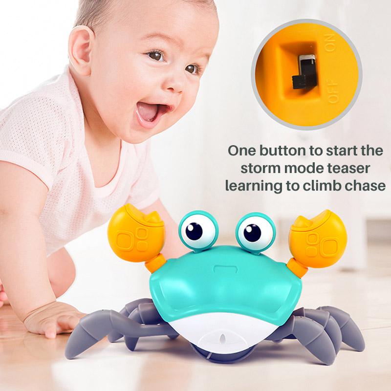 🔥Last Day Promotion-[SAVE 60% OFF]--Crawling Crab Sensory Toy-Helps with Tummy Time--BUY 2 GET 10% OFF & FREE SHIPPING NOW