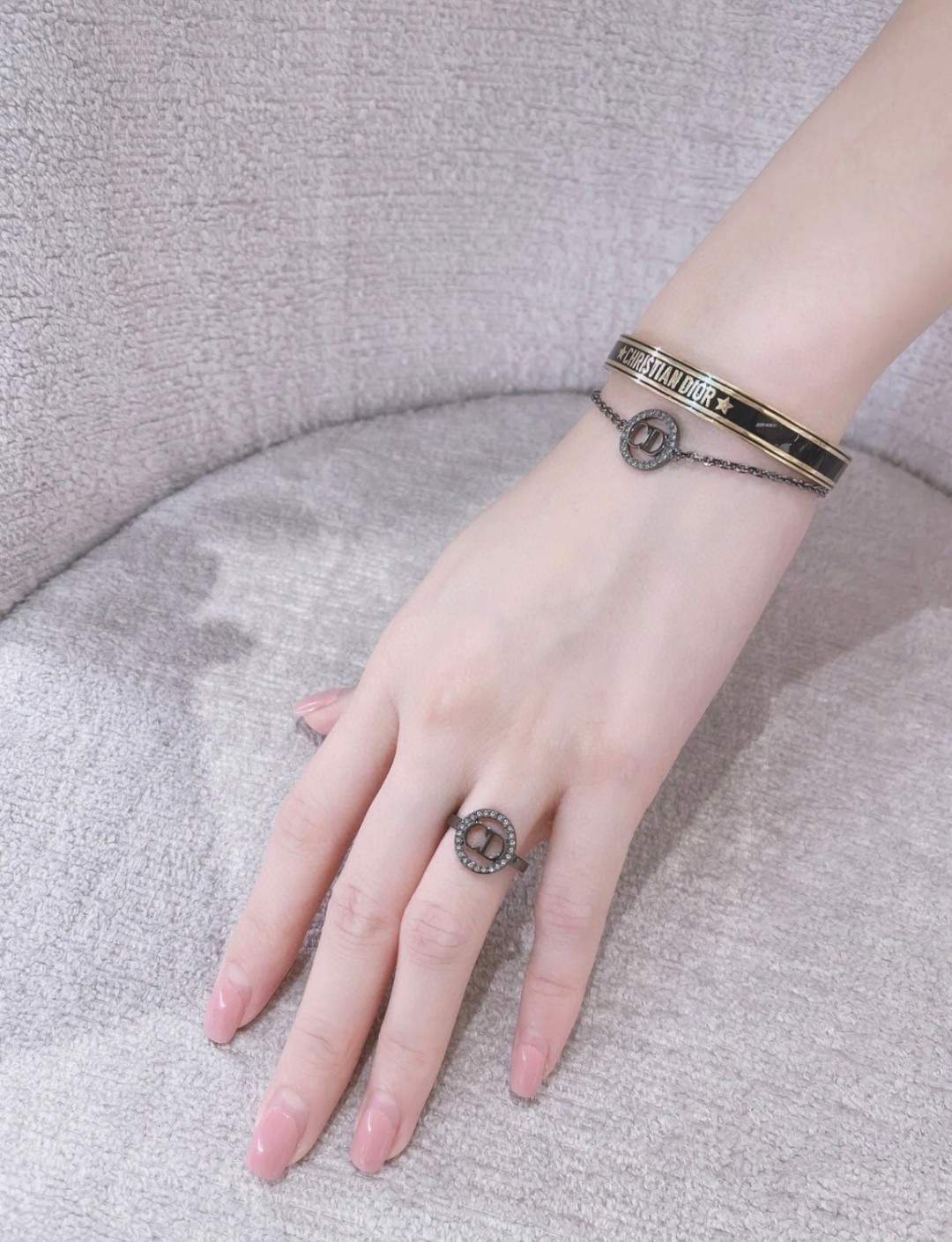 Dior butterfly open bracelet