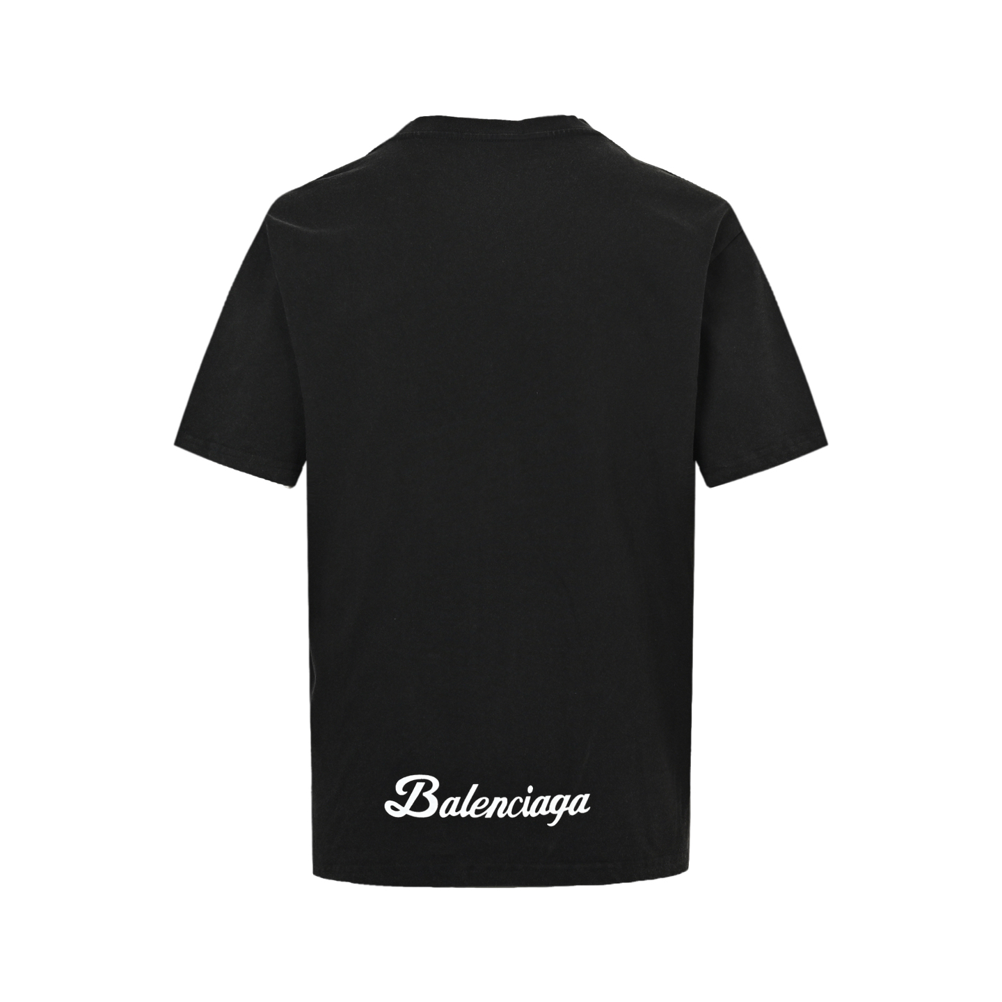 Balenciaga 25ss letter print washed short sleeves