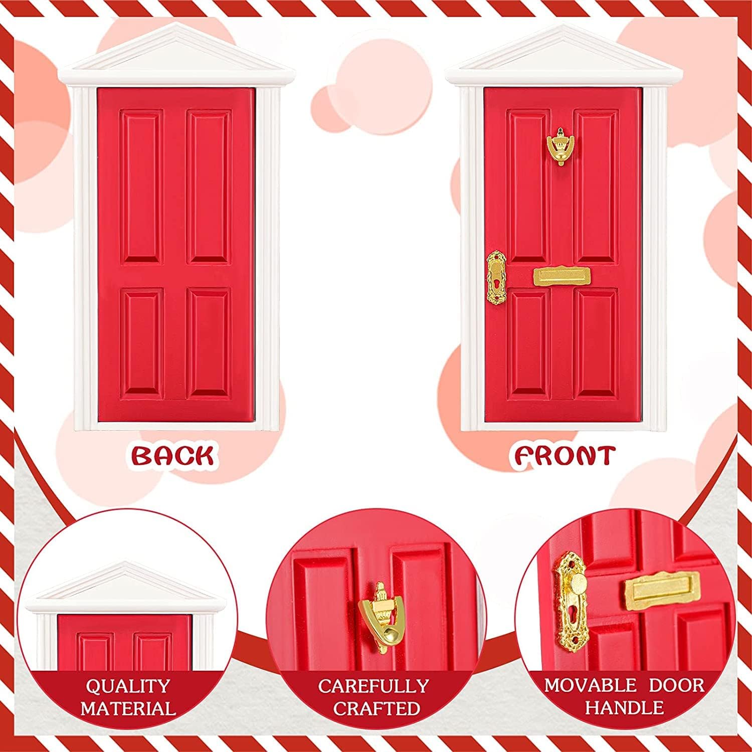 🔥CHRISTMAS ON SALE🔥20-Piece Christmas Elf Fairy Doors Decorations