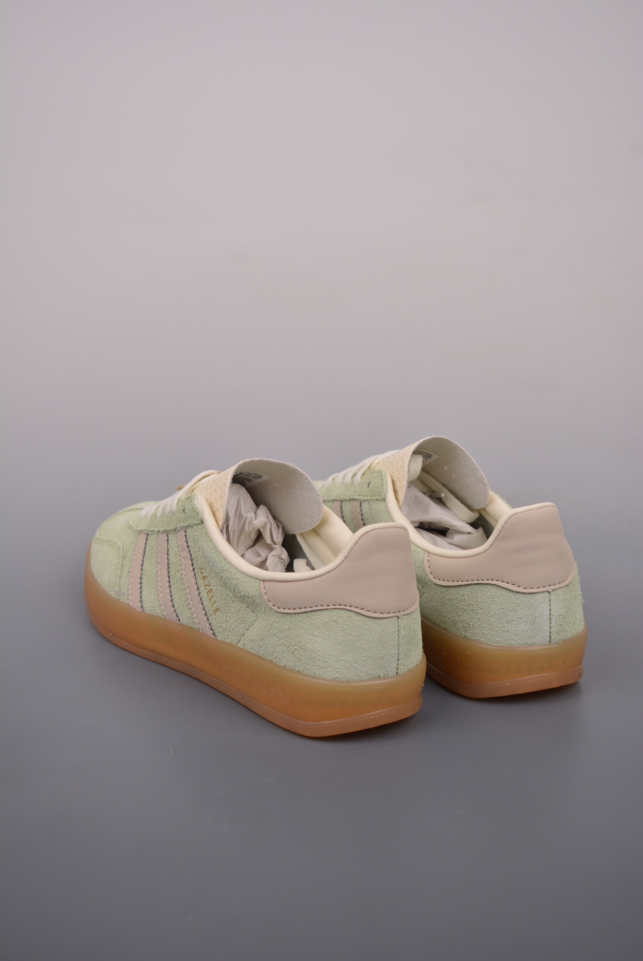 Adidas Gazelle Indoor Trainers Matcha Green Beige IE2948