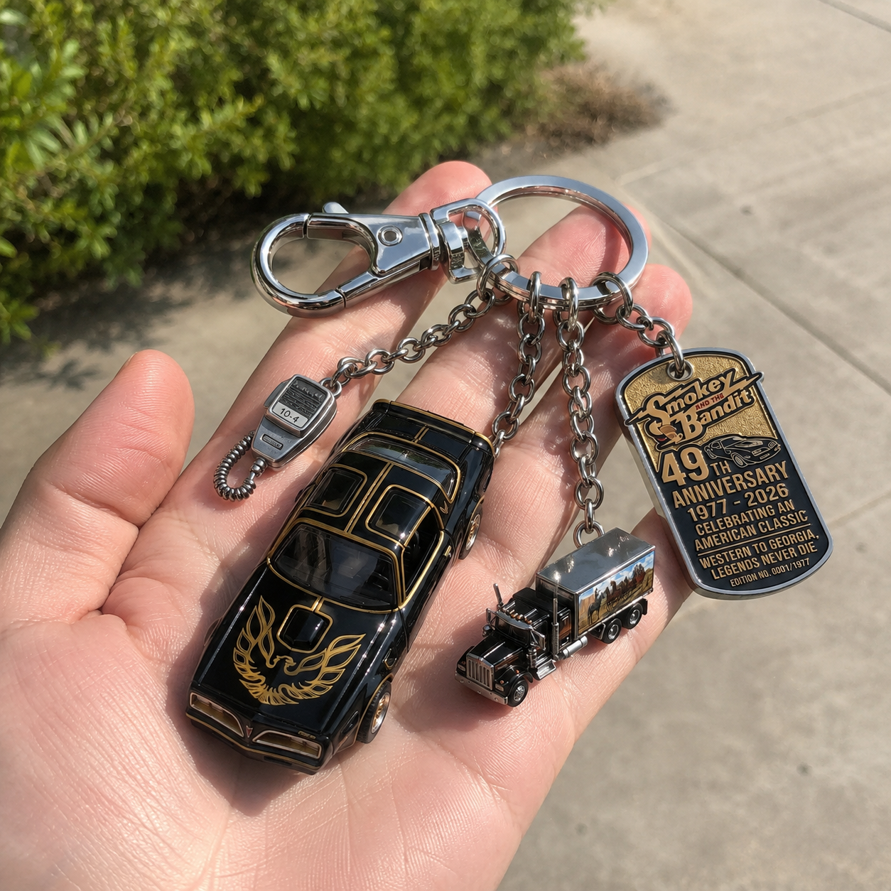 Smokey and the Bandit 49th Anniversary Keychain