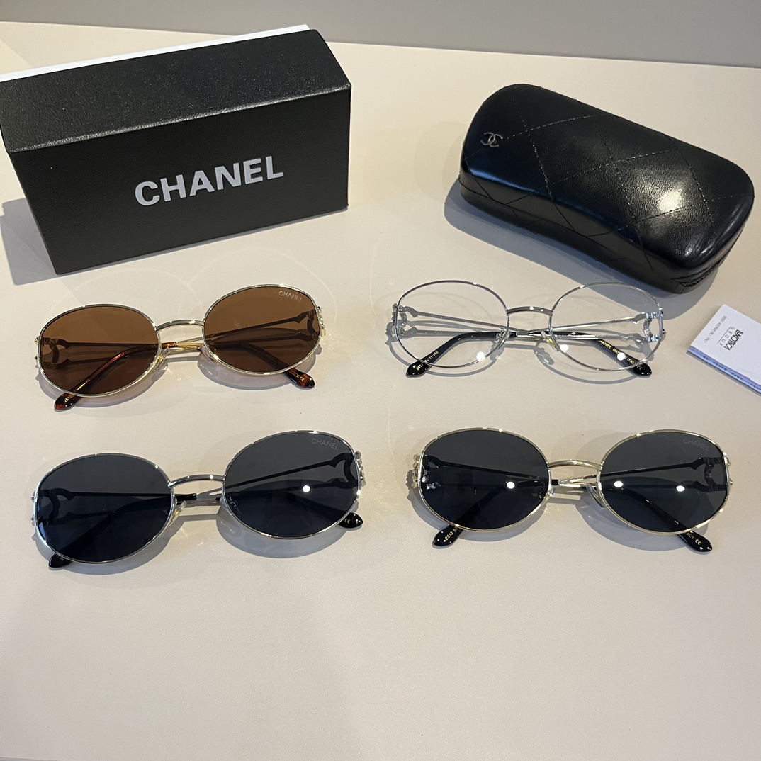 Chanel round frame sunglasses