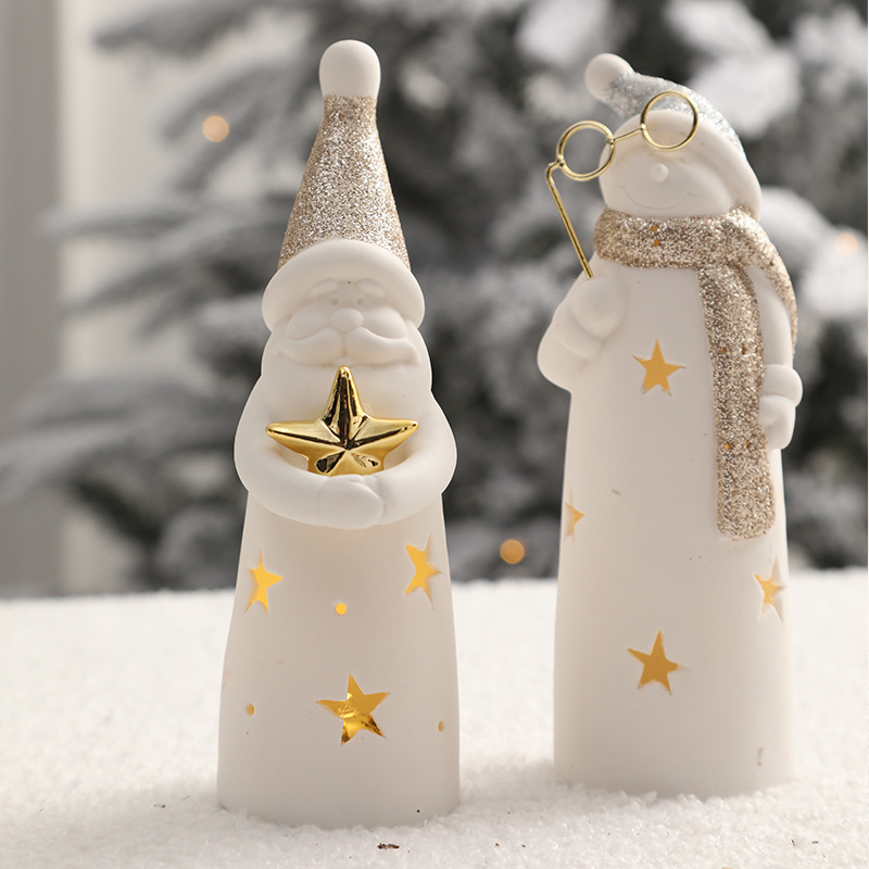 🌲🌲Christmas Ceramic Glowing Lights Decoration