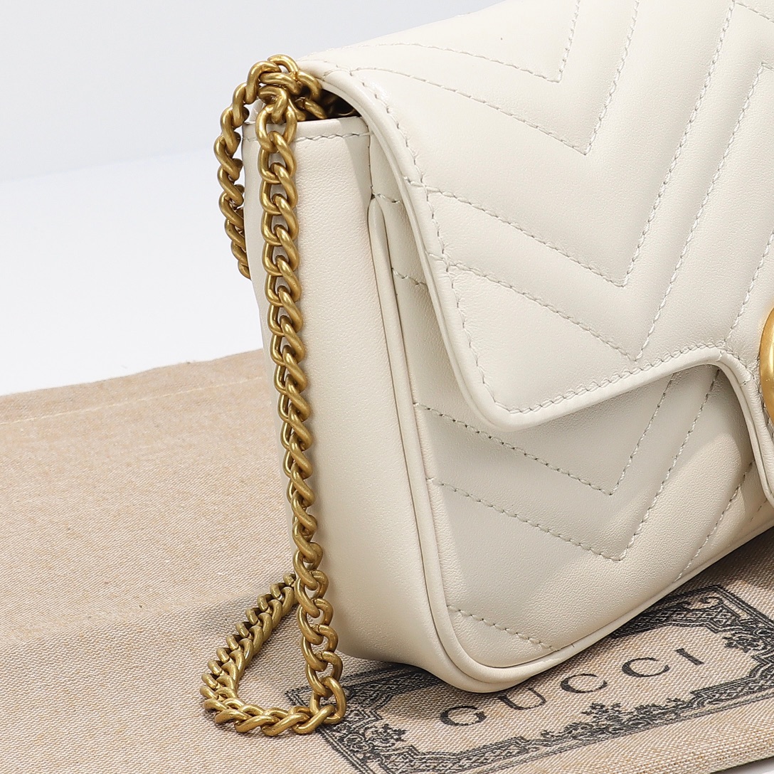 Gucci GG Marmont series small shoulder bag (with card holder) 751526 AACCE 9053