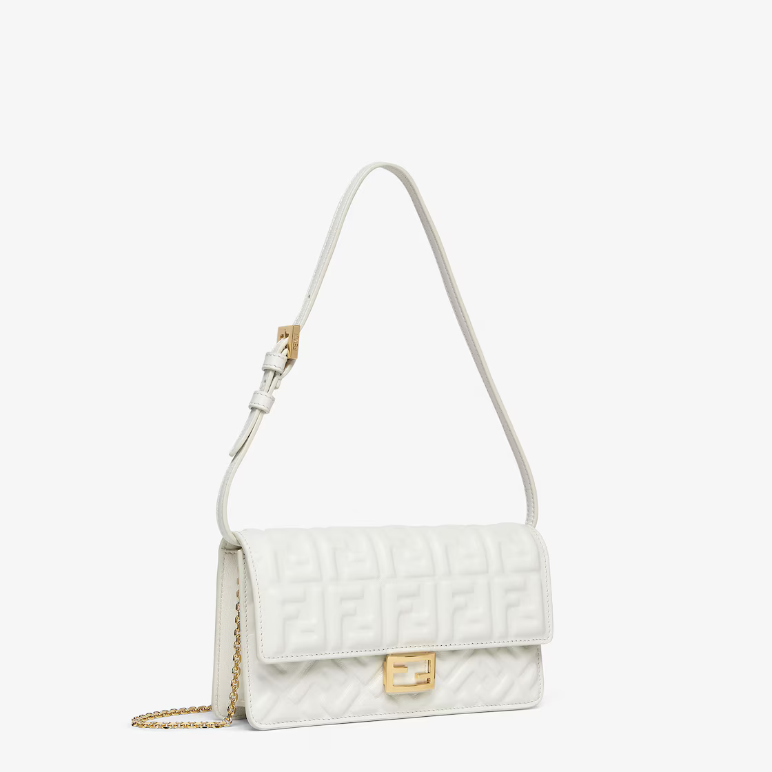 Fendi Chain Wallet Baguette Handbag 8M0498AAJDF0QVL