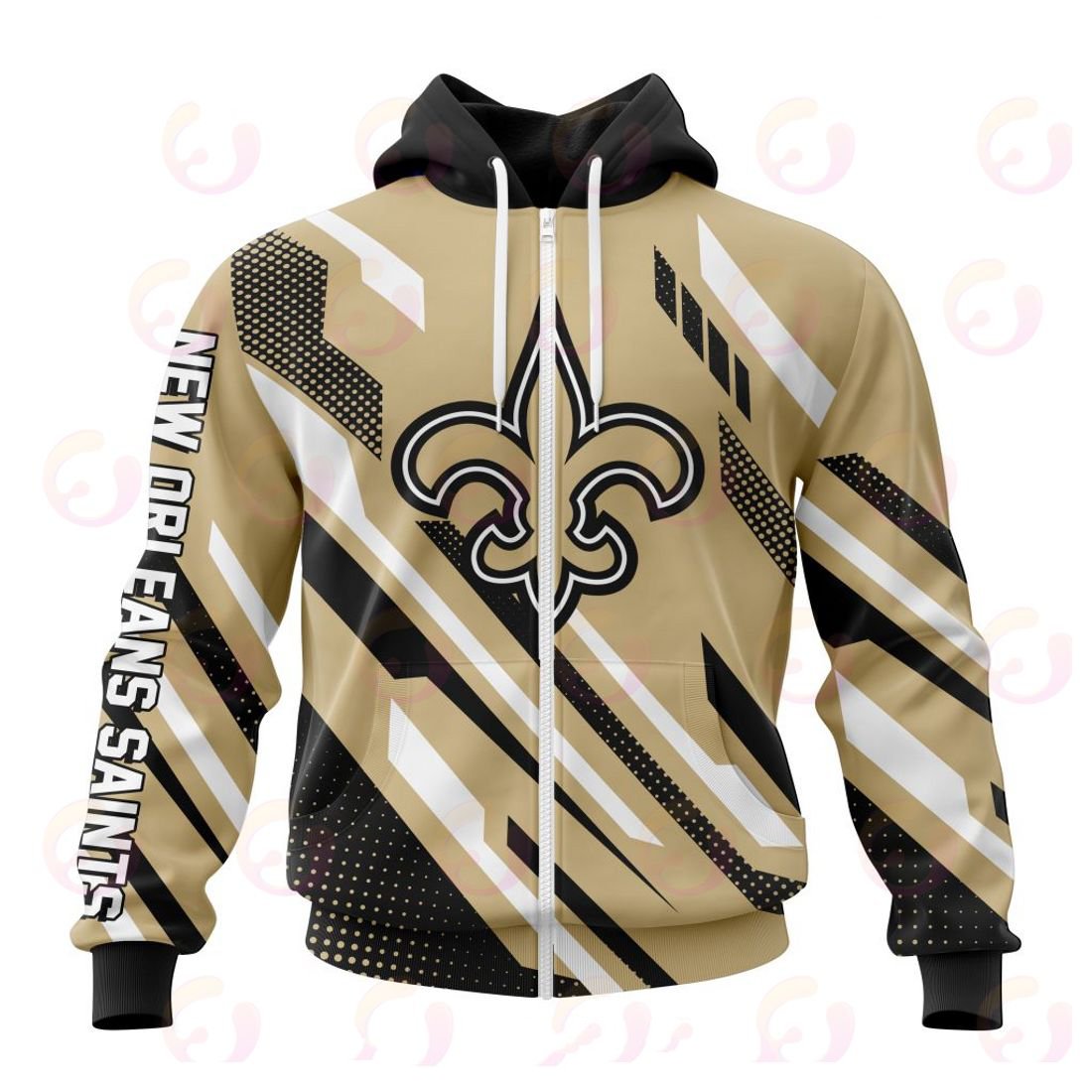 NEW ORLEANS SAINTS 3D HOODIE SPECIAL MOTOCROSS CONCEPT