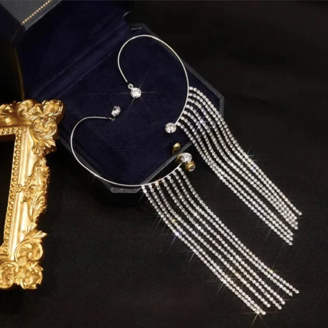 Sparkling Diamond Tassel Earrings(Buy 2 get 1 Free)