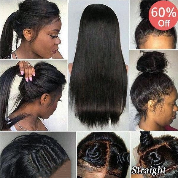 New Christmas special OFF Ponytail Bun Straight Wig Styles