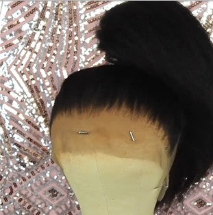 New natural the back looks Basic Cap lace front wig