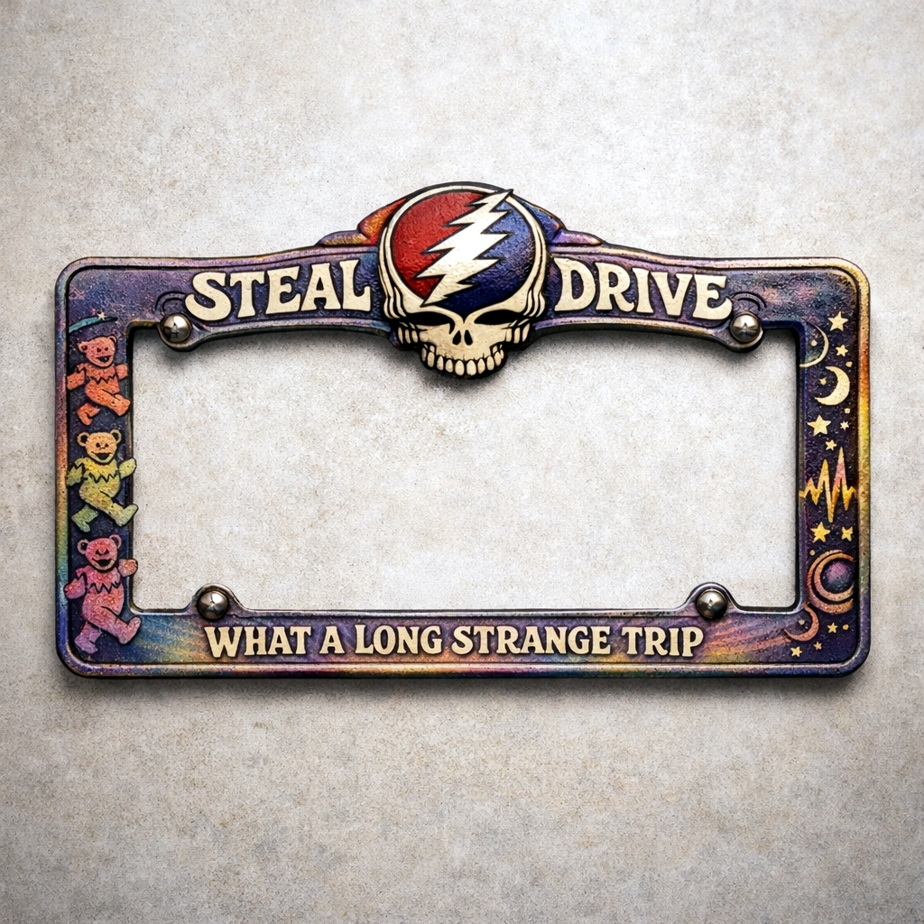 The Dead “Steal Your Drive” License Plate Frame