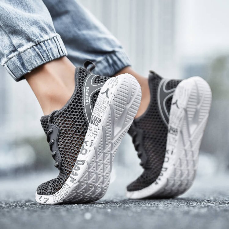 Men's Summer Graffiti Cutout Sneakers