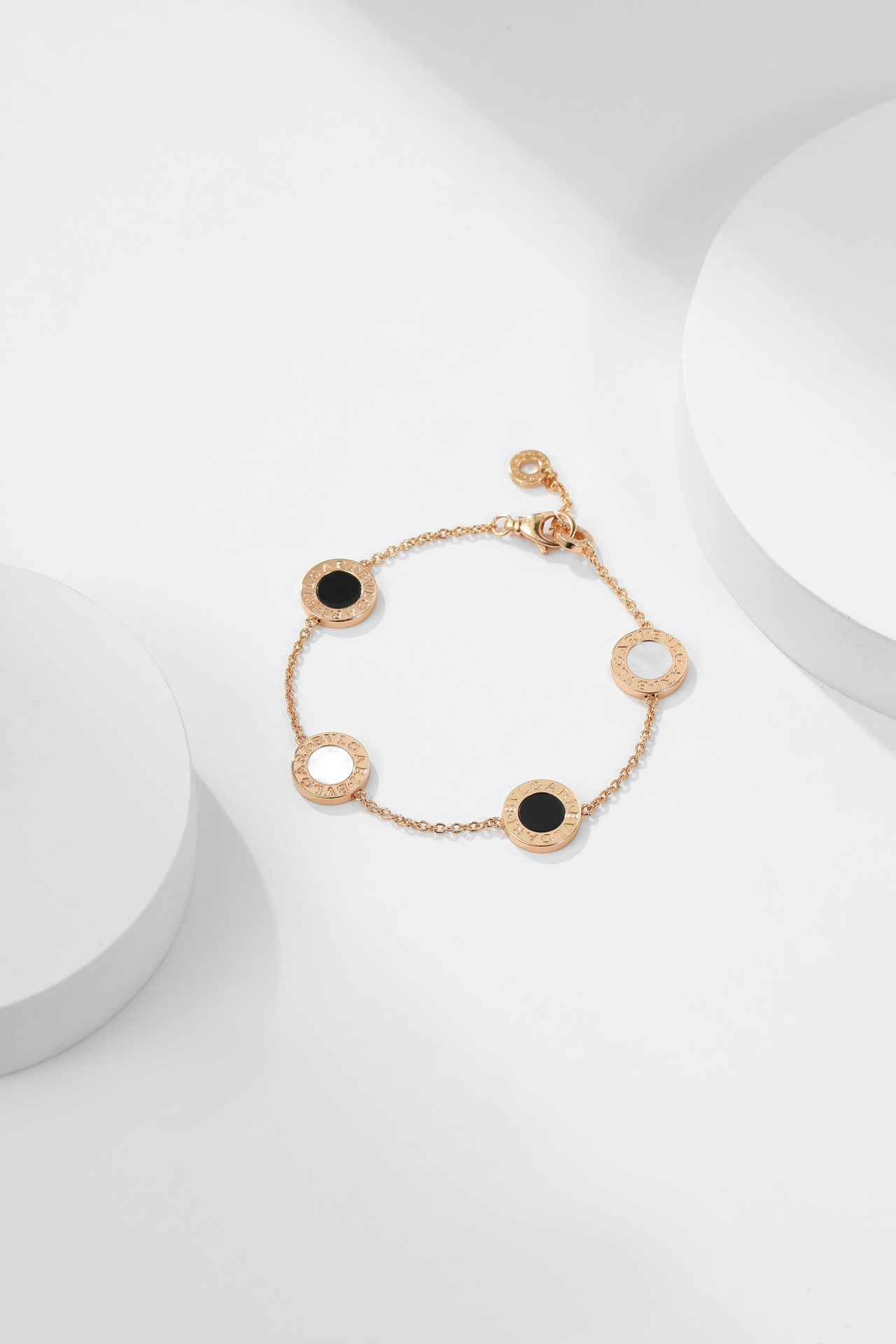 Bulgari Classic Mother-of-Pearl Four-Flower Bracelet