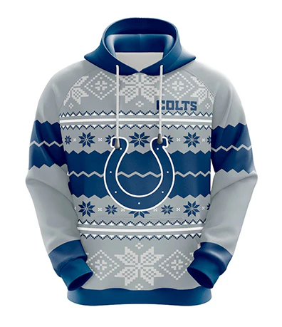 INDIANAPOLIS COLTS 3D HOODIE XMAS01