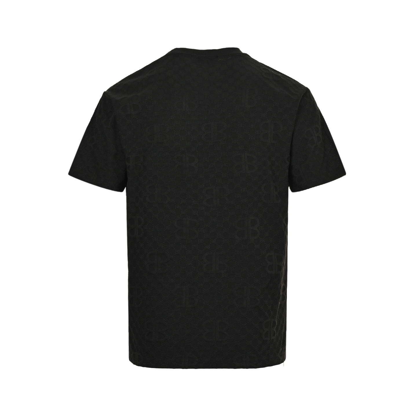 Balenciaga 25ss dark pattern full print double B jacquard short sleeve