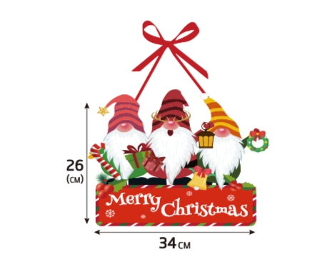Christmas decoration door hanging New Year's party Christmas hanging snowman Christmas tree door hanging