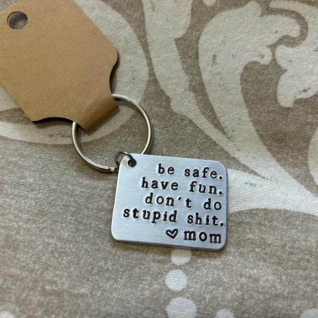 New Driver Hand Stamped Keychain | Graduation Gift