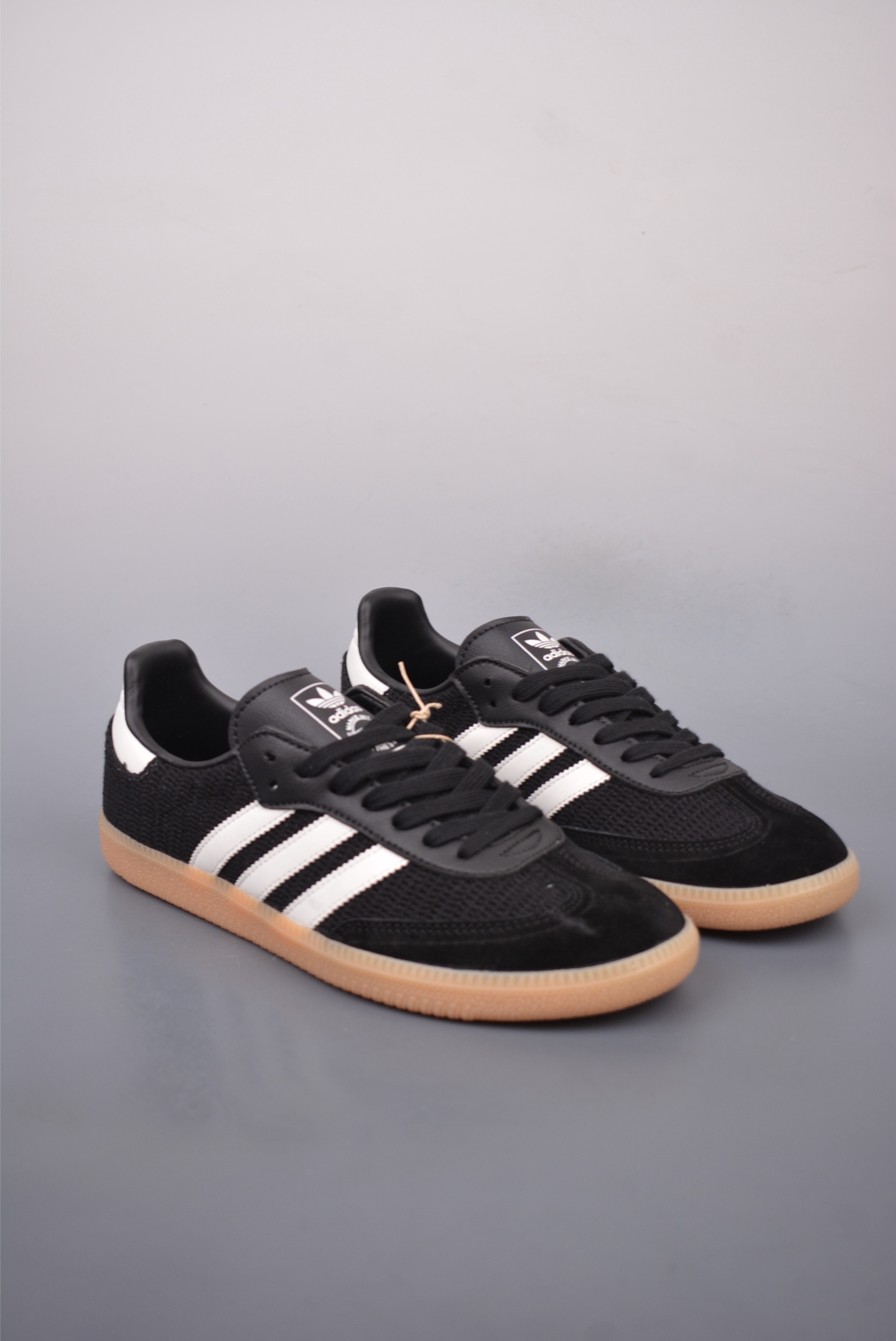 Adidas Originals Samba OG sneakers Woven Black Beige JQ5141