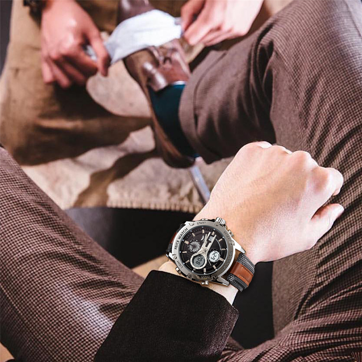 FK035 Dual Movement Chronograph Watch