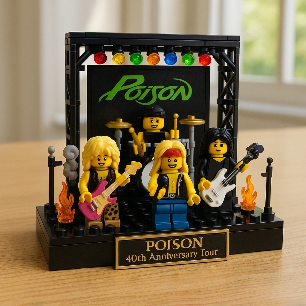 POISON Band 40th Anniversary Tour Brick Set